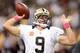 NEW ORLEANS, LA - OCTOBER 07: Drew Brees #9 of the New Orleans Saints warms up before the game against the San Diego Chargers at Mercedes-Benz Superdome on October 7, 2012 in New Orleans, Louisiana. (Photo by Harry How/Getty Images)