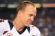 SAN DIEGO, CA - OCTOBER 15: Peyton Manning #18 of the Denver Broncos reacts as he leaves the field after a 35-24 comeback win over the San Diego Chargers at Qualcomm Stadium on October 15, 2012 in San Diego, California. (Photo by Harry How/Getty Images)