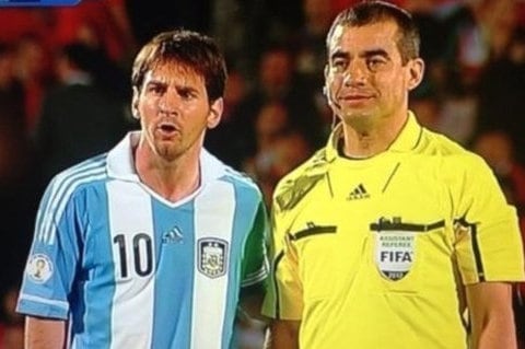 WATCH: Linesman Requests Picture with Messi