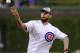CHICAGO, IL - MAY 08: WWE Champion CM Punk throws out the first pitch before the Chicago Cubs versus the Atlanta Braves game on May 8, 2012 at Wrigley Field in Chicago, Illinois. (Photo by David Banks/Getty Images)
