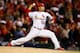 ST LOUIS, MO - OCTOBER 18: Fernando Salas #59 of the St. Louis Cardinals pitches in the ninth inning against the San Francisco Giants in Game Four of the National League Championship Series at Busch Stadium on October 18, 2012 in St Louis, Missouri. (Photo by Kevin C. Cox/Getty Images)