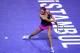 ISTANBUL, TURKEY - OCTOBER 29: Victoria Azarenka of Belarus plays a backhand in her match against Vera Zvonareva of Russia during day five of the season ending TEB BNP Paribas WTA Championships Tennis at the Sinan Erdem Stadium on October 29, 2011 in Istanbul, Turkey. (Photo by Julian Finney/Getty Images)