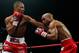SHEFFIELD, ENGLAND - JULY 7: Kell Brook (L) of England in action with Carson Jones of the USA during their IBF Welterweight Title Eliminator Fight at the Sheffield Motorpoint Arena on July 7, 2012 in Sheffield, England (Photo by Paul Thomas/Getty Images)