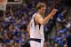 DALLAS, TX - MAY 03: Dirk Nowitzki #41 of the Dallas Mavericks during Game Three of the Western Conference Quarterfinal at American Airlines Center on May 3, 2012 in Dallas, Texas. NOTE TO USER: User expressly acknowledges and agrees that, by downloading and or using this photograph, User is consenting to the terms and conditions of the Getty Images License Agreement. (Photo by Ronald Martinez/Getty Images)