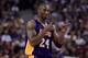 SACRAMENTO, CA - NOVEMBER 03: Kobe Bryant #24 of the Los Angeles Lakers reacts after a shot during their game against the Sacramento Kings at ARCO Arena on November 3, 2010 in Sacramento, California. NOTE TO USER: User expressly acknowledges and agrees that, by downloading and or using this photograph, User is consenting to the terms and conditions of the Getty Images License Agreement. (Photo by Ezra Shaw/Getty Images)