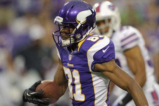 Jerome Simpson will get the start for Minnesota Vikings on Sunday