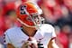 PISCATAWAY, NJ - OCTOBER 13: Ryan Nassib #12 of the Syracuse Orange looks to pass against the Rutgers Scarlet Knights during the first half in a game at High Point Solutions Stadium on October 13, 2012 in Piscataway, New Jersey. Rutgers defeated Syracuse 23-15. (Photo by Rich Schultz /Getty Images)