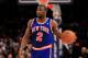 NEW YORK, NY - FEBRUARY 16: Raymond Felton #2 of the New York Knicks dribbles the ball against the Atlanta Hawks at Madison Square Garden on February 16, 2011 in New York City. NOTE TO USER: User expressly acknowledges and agrees that, by downloading and/or using this Photograph, User is consenting to the terms and conditions of the Getty Images License Agreement. (Photo by Chris Trotman/Getty Images)