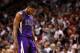 MIAMI, FL - FEBRUARY 21: Tyreke Evans #13 of the Sacramento Kings looks on during a game against the Miami Heat at American Airlines Arena on February 21, 2012 in Miami, Florida. NOTE TO USER: User expressly acknowledges and agrees that, by downloading and/or using this Photograph, User is consenting to the terms and conditions of the Getty Images License Agreement. (Photo by Mike Ehrmann/Getty Images)