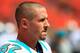 MIAMI GARDENS, FL - OCTOBER 14: Brian Hartline #82 of the Miami Dolphins looks on prior to the game against the St. Louis Rams at Sun Life Stadium on October 14, 2012 in Miami Gardens, Florida. (Photo by Chris Trotman/Getty Images)