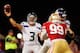 SAN FRANCISCO, CA - OCTOBER 18: Quarterback Russell Wilson #3 of the Seattle Seahawks throws against the San Francisco 49ers in the fourth quarter on October 18, 2012 at Candlestick Park in San Francisco, California. (Photo by Brian Bahr/Getty Images)