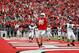 COLUMBUS, OH - OCTOBER 20: Jeff Heuerman #86 of the Ohio State Buckeyes celebrates after catching a two point conversion against the Purdue Boilermakers to send the game into overtime on October 20, 2012 at Ohio Stadium in Columbus, Ohio. Ohio State defeated Purdue 29-22 in overtime. (Photo by Kirk Irwin/Getty Images)