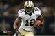 NEW ORLEANS, LA - SEPTEMBER 09: Marques Colston #12 of the New Orleans Saints at Mercedes-Benz Superdome on September 9, 2012 in New Orleans, Louisiana. (Photo by Ronald Martinez/Getty Images)