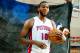 Oct 1, 2012; Auburn Hills, MI, USA; Detroit Pistons center Greg Monroe (10) during media day at the Pistons Practice Facility. Mandatory Credit: Tim Fuller-US PRESSWIRE