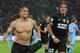 TURIN, ITALY - OCTOBER 20: Martin Caceres (L) of FC Juventus celebrates after scoring the opening goal during the Serie A match between FC Juventus and SSC Napoli at Juventus Arena on October 20, 2012 in Turin, Italy. (Photo by Valerio Pennicino/Getty Images)