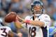 SAN DIEGO, CA - OCTOBER 15: Peyton Manning #18 of the Denver Broncos looks to pass during the game against the San Diego Chargers at Qualcomm Stadium on October 15, 2012 in San Diego, California. (Photo by Harry How/Getty Images)