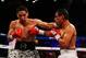 NEW YORK, NY - OCTOBER 20: Danny Garcia and Erik Morales exchange punches during their WBC/WBA junior welterweight title at the Barclays Center on October 20, 2012 in the Brooklyn Borough of New York City. (Photo by Al Bello/Getty Images for Golden Boy Promotions)