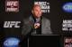 July 11, 2012; San Jose, CA, USA; UFC president Dana White addresses the media during a press conference after the UFC on Fuel TV at HP Pavilion. Mandatory Credit: Kyle Terada-US PRESSWIRE