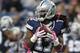 Oct 16, 2011; Foxborough, MA, USA; Dallas Cowboys punt returner Dwayne Harris (17) fields a punt by the New England Patriots during the third quarter at Gillette Stadium. The Patriots defeated the cowboys 20-16. Mandatory Credit: Stew Milne-US PRESSWIRE