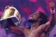 Kofi Kingston celebrates winning the Intercontinental Championship. Photo: WWE.com