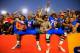 GAINESVILLE, FL - OCTOBER 20: Defensive lineman Dominique Easley #2 of the Florida Gators and offensive linesman D.J. Humphries #70 of the Gators celebrate with fans following the Florida Gators victory over the South Carolina Gamecocks at Ben Hill Griffin Stadium on October 20, 2012 in Gainesville, Florida. Florida defeated South Carolina 44-11. (Photo by Chris Trotman/Getty Images)
