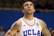 LOS ANGELES, CA - NOVEMBER 11: Reeves Nelson #22 of the UCLA Bruins strands on the court against the Loyola Marymount Lions at LA Sports Arena on November 11, 2011 in Los Angeles, California. LMU won 69-58. (Photo by Stephen Dunn/Getty Images)