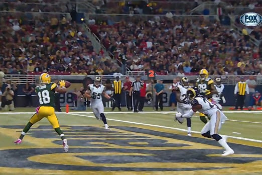 Packers vs Rams: Cobb's 1st TD Was the Tipping Point, Broke the Back of the Rams