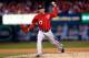 ST LOUIS, MO - OCTOBER 08: Sean Burnett #17 of the Washington Nationals pitches in the eighth inning against the St. Louis Cardinals during Game Two of the National League Division Series at Busch Stadium on October 8, 2012 in St Louis, Missouri. (Photo by Jamie Squire/Getty Images)