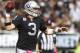 OAKLAND, CA - OCTOBER 21: Quarterback Carson Palmer #3 of the Oakland Raiders passes the ball against the Jacksonville Jaguars during the second quarter at O.co Coliseum on October 21, 2012 in Oakland, California. Photo by Jason O. Watson/Getty Images)