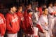 SAN FRANCISCO, CA - OCTOBER 22: Rain falls as Jon Jay #19 of the St. Louis Cardinals and the rest of the Cardinals dugout watches in the ninth inning against the San Francisco Giants in Game Seven of the National League Championship Series at AT&T Park on October 22, 2012 in San Francisco, California. (Photo by Christian Petersen/Getty Images)