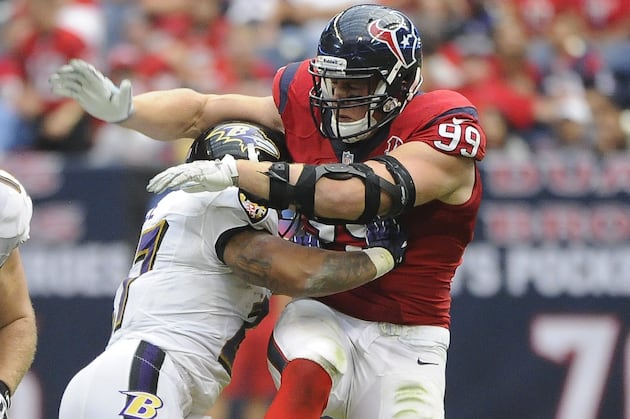 Mic'd Up J.J. Watt to Ray Rice: 'I've Eaten Burritos Bigger Than You'