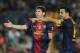 BARCELONA, SPAIN - OCTOBER 07: Lionel Messi (L) of Barcelona lines up a free kick with his teammate Xavi Hernandez during the la Liga match between FC Barcelona and Real Madrid at the Camp Nou stadium on October 7, 2012 in Barcelona, Spain. (Photo by Jasper Juinen/Getty Images)