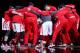 October 14, 2012; Houston, TX, USA; Members of the Houston Rockets huddle before a game against the San Antonio Spurs at Toyota Center. Mandatory Credit: Troy Taormina-US PRESSWIRE