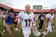 MIAMI GARDENS, FL - OCTOBER 14: Ryan Tannehill #17 of the Miami Dolphins walks off the field after winning a game against the St. Louis Rams at Sun Life Stadium on October 14, 2012 in Miami Gardens, Florida. (Photo by Mike Ehrmann/Getty Images)