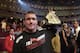 LONDON - JULY 13: Matt Hughes of the USA and current Welterweight Champion celebrates his win over Carlos Newton of Canada during the Ultimate Fighting Championship, 'Brawl in the Royal Albert Hall', in the Royal Albert Hall London, England on July 13, 2002. (Photo by John Gichigi/Getty Images)