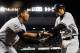 BALTIMORE, MD - OCTOBER 08: Ichiro Suzuki #31 of the New York Yankees is congratulated by Alex Rodriguez #13 after scoring a run on an RBI double hit by Robinson Cano #24 in the top of the first inning during Game Two of the American League Division Series against the Baltimore Orioles at Oriole Park at Camden Yards on October 8, 2012 in Baltimore, Maryland. (Photo by Patrick McDermott/Getty Images)