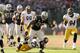 OAKLAND, CA - SEPTEMBER 23: Darren McFadden #20 of the Oakland Raiders runs with the ball against the Pittsburgh Steelers at Oakland-Alameda County Coliseum on September 23, 2012 in Oakland, California. (Photo by Ezra Shaw/Getty Images)