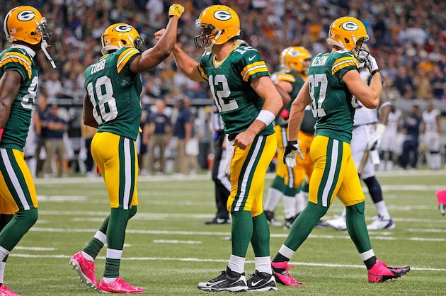 Packers' Rodgers: 'I've Got Good Chemistry with All My Receivers'