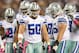ARLINGTON, TX - OCTOBER 01: Sean Lee #50 of the Dallas Cowboys at Cowboys Stadium on October 1, 2012 in Arlington, Texas. (Photo by Ronald Martinez/Getty Images)