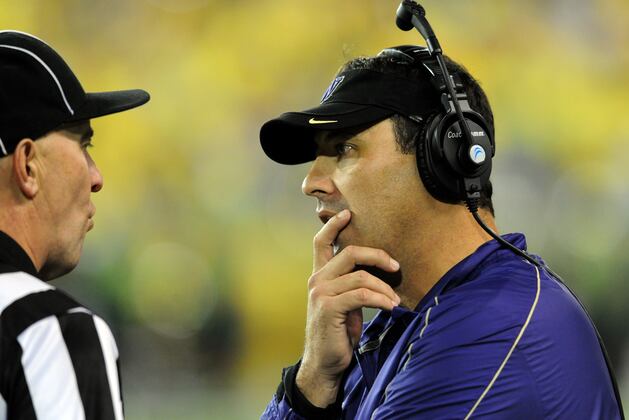 UW Coach Steve Sarkisian