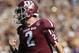 COLLEGE STATION, TX - OCTOBER 20: Johnny Manziel #2 of the Texas A&M Aggies celebrates a touchdown against the LSU Tigers at Kyle Field on October 20, 2012 in College Station, Texas. (Photo by Ronald Martinez/Getty Images)