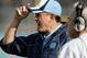 Oct 30, 2010; Chapel Hill, NC, USA; North Carolina Tar Heel head coach Butch Davis yells to his players during the first half against the William and Mary Tribe at Kenan Stadium. North Carolina beat William and Mary, 21-17. Mandatory Credit: Mark Dolejs-US PRESSWIRE