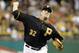 PITTSBURGH, PA - AUGUST 6: Chad Qualls #32 of the Pittsburgh Pirates closes out the game against the Arizona Diamondbacks in the ninth inning during the game on August 6, 2012 at PNC Park in Pittsburgh, Pennsylvania. The Pirates defeated the Diamondbacks 4-0. (Photo by Justin K. Aller/Getty Images)
