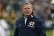 SOUTH BEND, IN - OCTOBER 20: Head coach Brian Kelly of the Notre Dame Fighting Irish watches as his team takes on the BYU Cougars at Notre Dame Stadium on October 20, 2012 in South Bend, Indiana. Notre Dame defeated BYU 17-14. (Photo by Jonathan Daniel/Getty Images)
