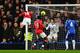 LONDON, ENGLAND - FEBRUARY 05: Goalkeeper Petr Cech of Chelsea fails to stop Javier Hernandez of Manchester United (14) scoring their third goal with a header during the Barclays Premier League match between Chelsea and Manchester United at Stamford Bridge on February 5, 2012 in London, England. (Photo by Mike Hewitt/Getty Images)