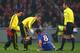 DONETSK, UKRAINE - OCTOBER 23: Frank Lampard of Chelsea goes down injured and is substituted during the UEFA Champions League Group E match between Shakhtar Donetsk and Chelsea at the Donbass Arena on October 23, 2012 in Donetsk, Ukraine. (Photo by Michael Steele/Getty Images)