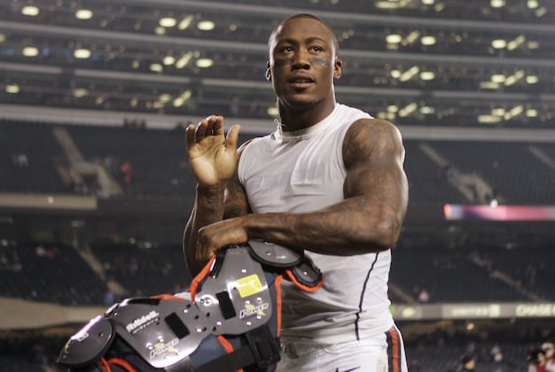 Bears' Brandon Marshall Seems to Have Left Troubles Behind