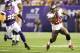 MINNEAPOLIS, MN - OCTOBER 25: Doug Martin #22 of the Tampa Bay Buccaneers outruns Harrison Smith #22 of the Minnesota Vikings for a gain at the Hubert H. Humphrey Metrodome on October 25, 2012 in Minneapolis, Minnesota. (Photo by Adam Bettcher/Getty Images)