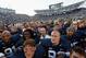 STATE COLLEGE, PA - SEPTEMBER 15: Head coach Bill O'Brien of the Penn State Nittany Lions (C) sings the schools fight song with the team after defeating the Navy Midshipmen 34-7 at Beaver Stadium on September 15, 2012 in State College, Pennsylvania. (Photo by Rob Carr/Getty Images)