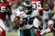 ATLANTA, GA - SEPTEMBER 18: LeSean McCoy #25 of the Philadelphia Eagles runs the football against the Atlanta Falcons at Georgia Dome on September 18, 2011 in Atlanta, Georgia. (Photo by Kevin C. Cox/Getty Images)